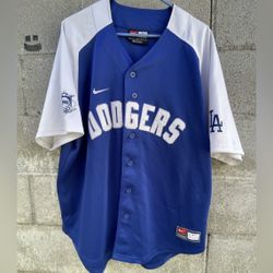 Vintage Nike Los Angeles Dodgers Baseball  Jersey Size L 