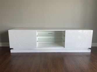 White 70” TV Stand