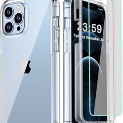 iPhone 12 Pro Max Case 6.7 Inch, and [2 x Tempered Glass Screen Protector