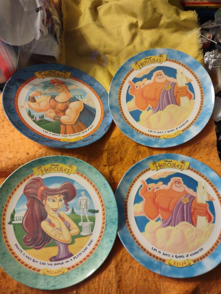 1997 McDonald's Disney Collector Plates Hercules Will Not Separate