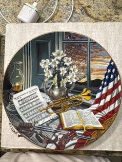 Unique Patriotic Americana Collector Plate - NEW!!