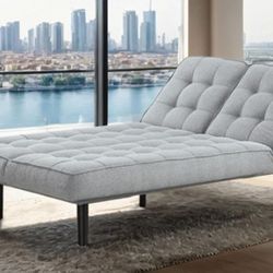 Brand New Light Grey Futon Sofa Sleeper 