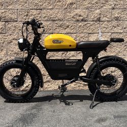 3000 Watt/Twin-Dual Motor “Tank e-Bike” Electric, 38mph, Color Screen, Metal USA Basket