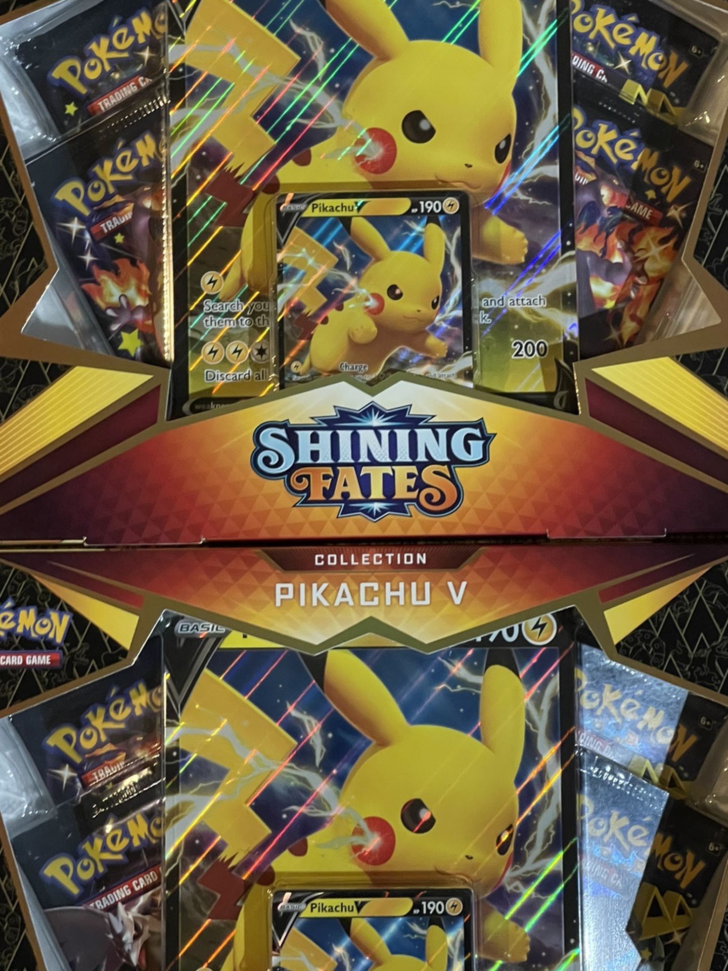 New Shining Fates Pikachu boxes