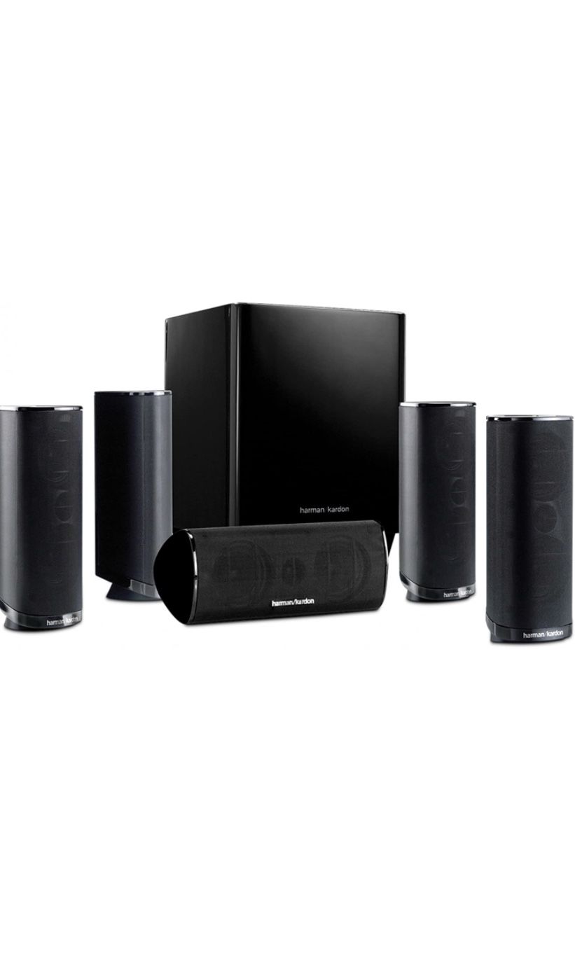 NEW** Harman Kardon HKTS 16BQ 5.1 Channel Surround Sound Home Theater Speaker Set (Black) - $799 Retail