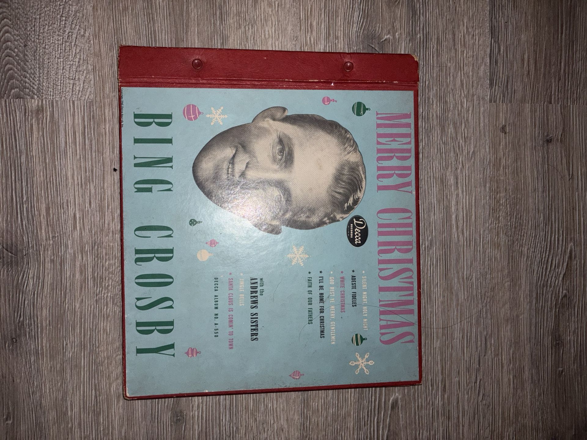 Vintage 1945 Bing Crosby's Merry Christmas album 78 RPM Record box set