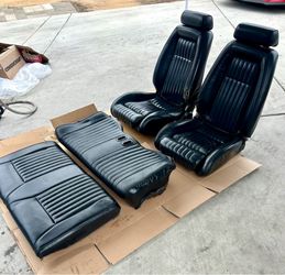 Factory OEM Black foxbody mustang Gt convertible seats