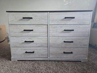 8-Drawer Double Wood Dresser
