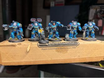 Warhammer Space Marines Terminator Squad ( painted )