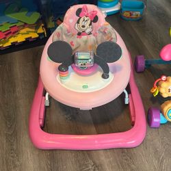 Minnie Mouse Walker And Fisher Price Baby Push Walker 