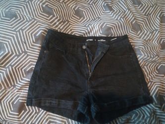 Old Navy Black Denim Jean Shorts Size 10