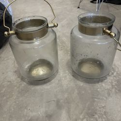 Glass Candle Holders