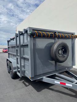Dump Trailer Grey 12x8x4