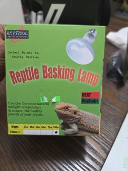 Reptile basking lamp
