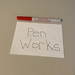 Red Plate Pen