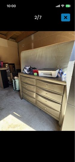 Dresser with mirror