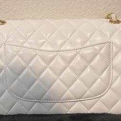 White Quilted Leather Bag