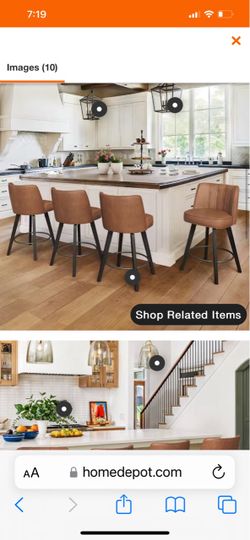 Open box 4 barstools/ swivels
