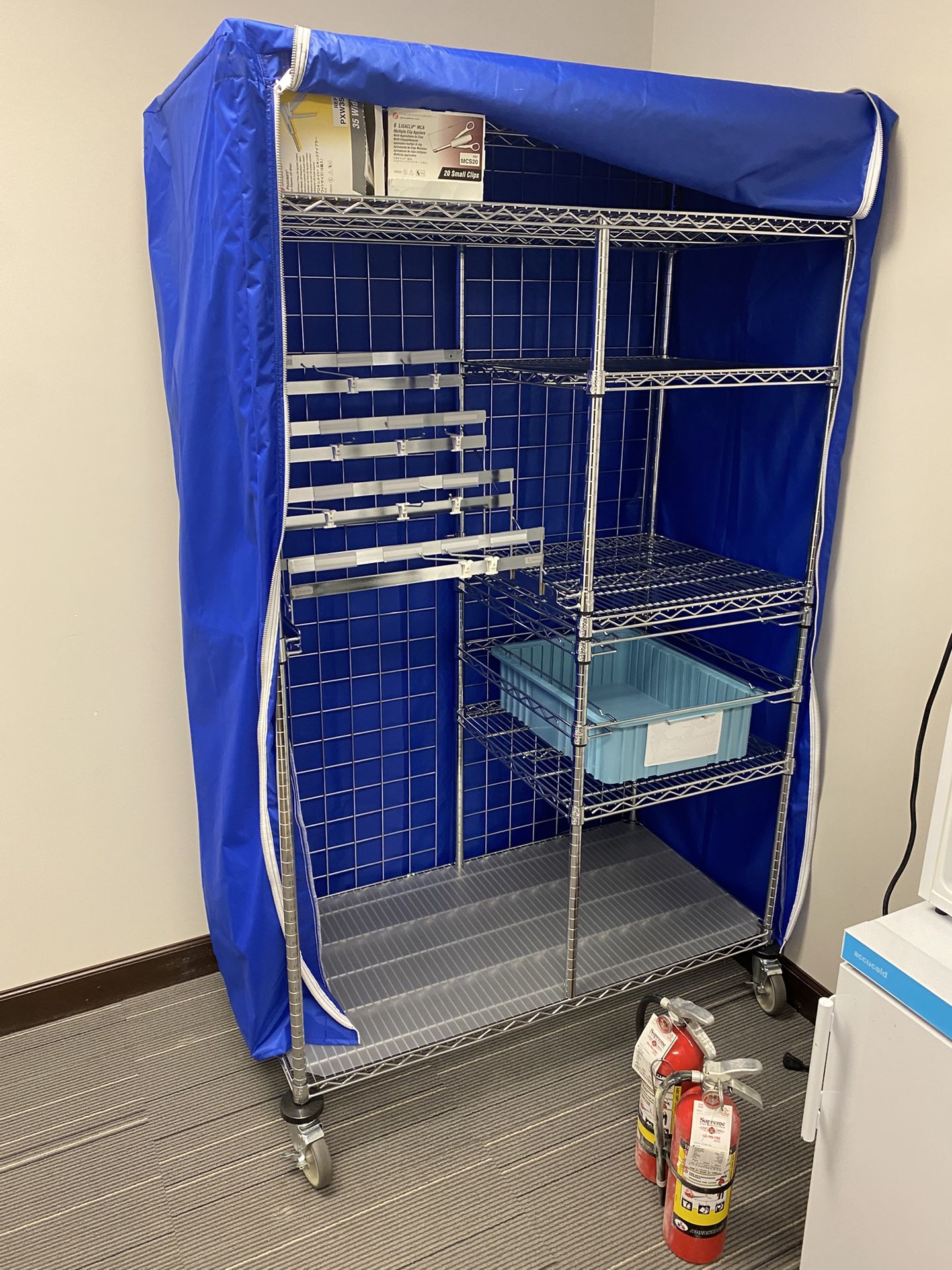 Metal Shelving W/cover