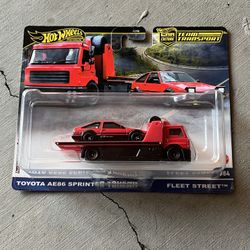 Hot Wheels Toyota AE86 Sprinter Trueno/Fleet Street #84 Team Transport 2025 New