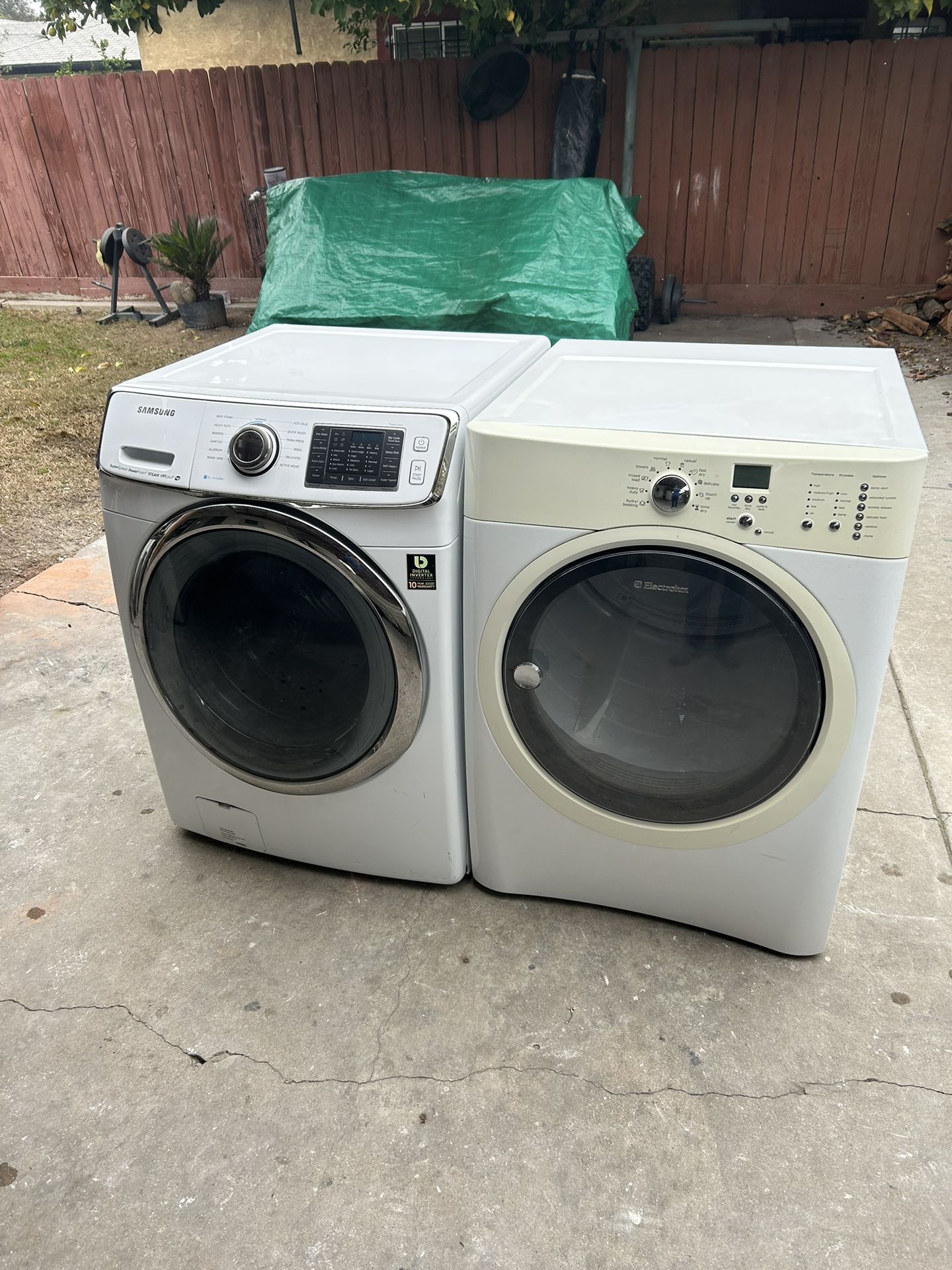 Washer And Electric Dryer