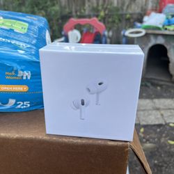 Apple AirPods Pro (2nd Generation) Wireless Ear Buds with USB-C Charging.
