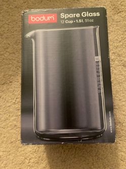 NEW Bodum 12-Cup (51 oz / 1.5L) French Press Replacement Glass