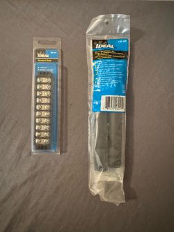 IDEAL 89-410 10 Circuit Terminal Strip + 46-401 Direct Burial Splice Kit Lot