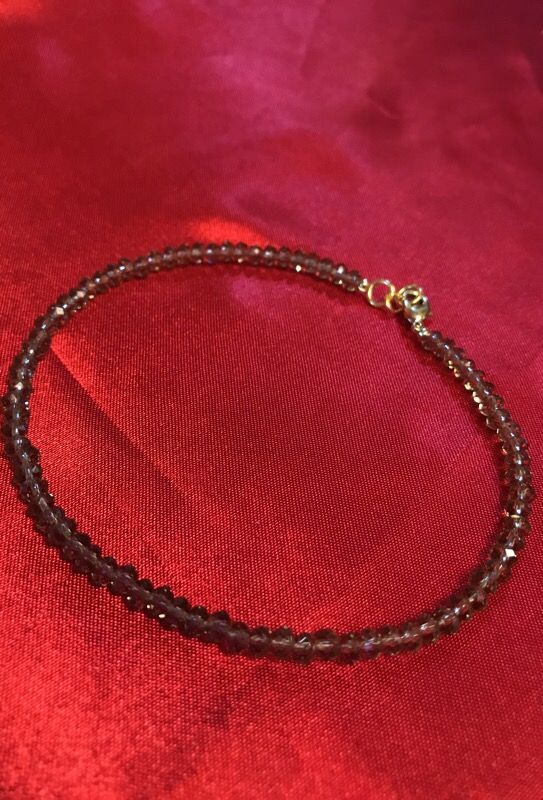 Crystal anklet 10 inches