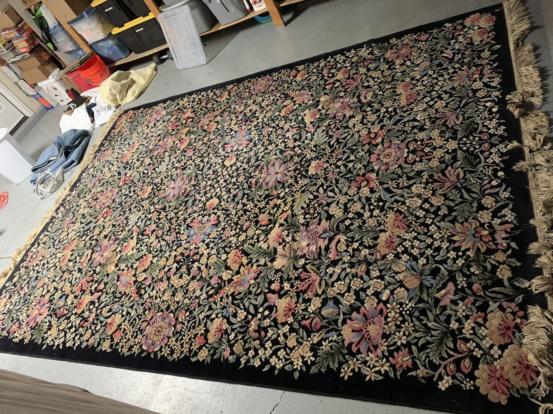 Karastan Rug Garden of Eden Collection 8’8”x12’ #509/9200 Wool Pile Vintage Discontinued Karastan