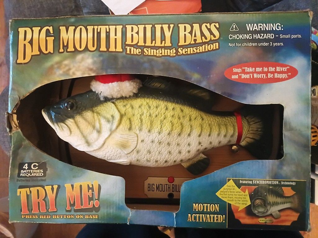 Classic Christmas Edition Billy Bass In Box