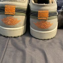 Air jordan 1 low craft olive size 11.5 