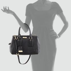 Burberry Black Grained Leather Orchard Boston Bag
Estimated Retail Price: $1,895 

