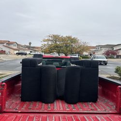 2 Piece Sectional Couch Black 