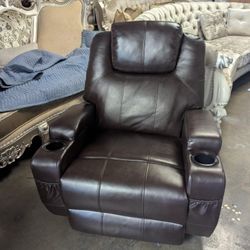 new leather recliner 