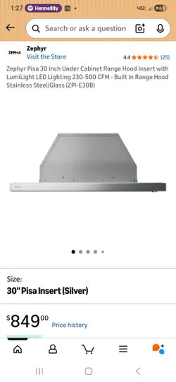 Zephyr Hood Vent Exhaust Fan