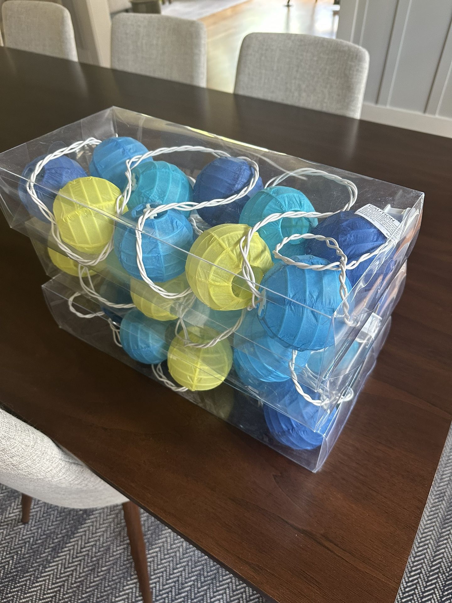 Three Sets Of String Light Lanterns