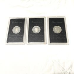 Mint Condition Sealed In Case 1971 Eisenhower Silver Dollar Proofs. These Are 40% Silver.