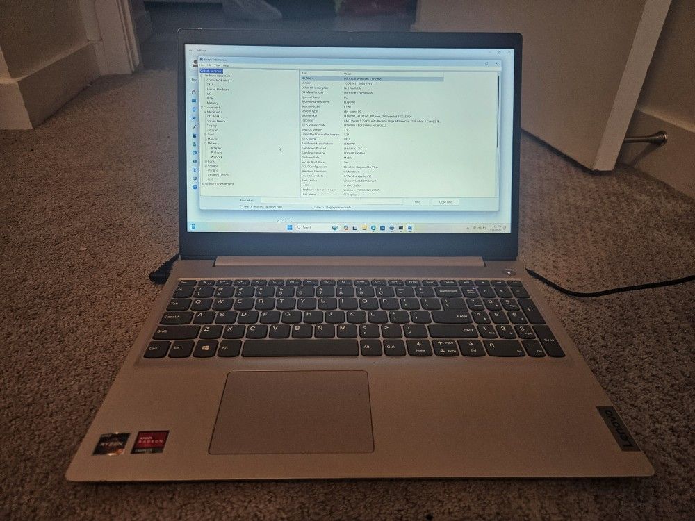 Lenovo Ideapad 3 Ryzen 5 3500U 8GB RAM 256GB Nvme SSD