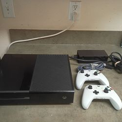 Microsoft Xbox One 500GB Console W/Cords & 2 Wireless Controllers, Tested Working