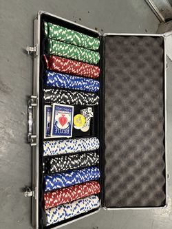 Casino Card, Chips, Dice Set