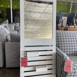 White Fashion Standing Mirror😀$149( Blowout Sale)🎃