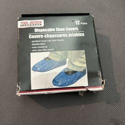 12 Pair Disposable Shoe Covers - Brand New 