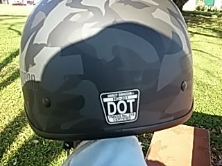 Harley Davidson motorcycle helmet ( with grey and black camouflage pattern)