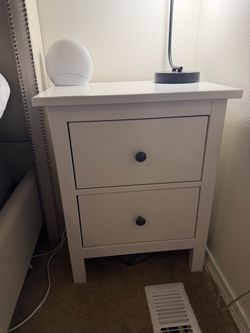 White ikea nightstand