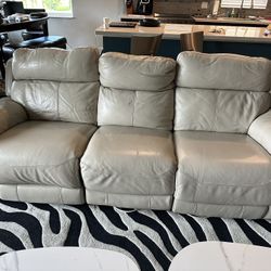 Leather Sofa 91 Inch