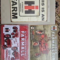 Reproduction International Harvester Farmall Signs