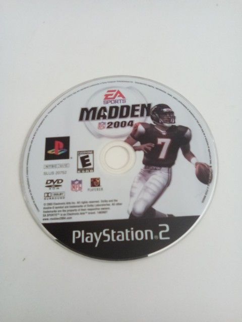 Madden 2004 PS2 Game