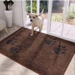  Door Mat 34" x 59",  Have Dark Grey Light Gray And Brown And Blue 