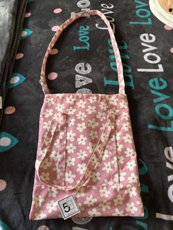Crossbody Flower Tote Bag
